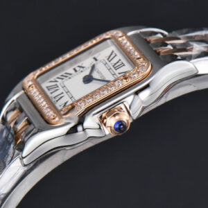 Panthère Secrete Ladies 22mm SS/RG BVF White Dial Diamond Bezel SS/RG Bracelet Ronda Quartz - Image 10