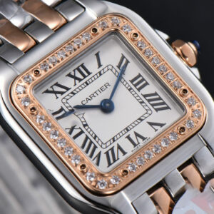 Panthère Secrete Ladies 22mm SS/RG BVF White Dial Diamond Bezel SS/RG Bracelet Ronda Quartz - Image 11