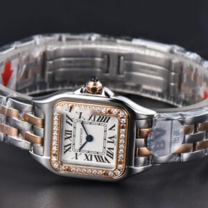 Panthère Secrete Ladies 22mm SS/RG BVF White Dial Diamond Bezel SS/RG Bracelet Ronda Quartz - Image 12
