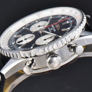 Navitimer B01 43mm BLSF Black Dial White Subdial Black Leather Strap A7750 - Image 24