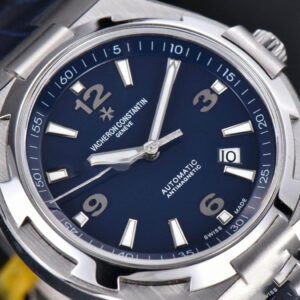 Overseas 47040 MKF 42MM Blue Dial Leather Strap 9015 - Image 3
