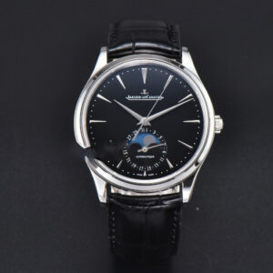 Master Ultra Thin Moonphase 1368420 APSF 39MM Black Dial Leather Strap SA925
