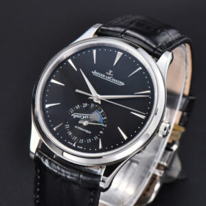 Master Ultra Thin Moonphase 1368420 APSF 39MM Black Dial Leather Strap SA925 - Image 12