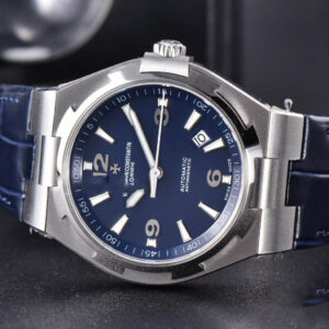 Overseas 47040 MKF 42MM Blue Dial Leather Strap 9015 - Image 5