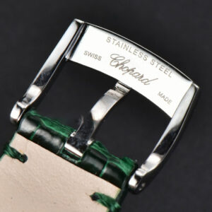 Happy Sport Automatic RG/SS 33mm HWF White Dial Green Leather Starp A2892 - Image 22