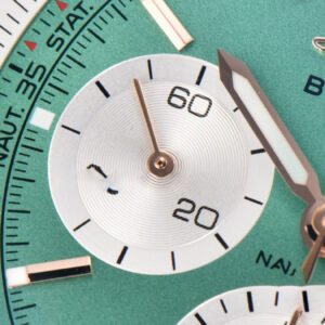 Navitimer B01 43mm BLSF Green Dial White Subdial Black Leather Strap A7750 - Image 11