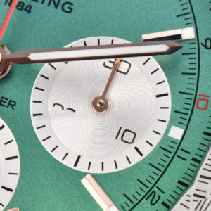 Navitimer B01 43mm BLSF Green Dial White Subdial Black Leather Strap A7750 - Image 12