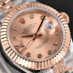 DateJust 28MM Ladies WF RG/SS RG Dial Diamond Marker Jubilee Bracelet A2236 - Image 12