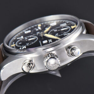 Pilot Chrono IW387903 ZF 41MM Black Dial Brown Leather Strap A7750 - Image 23