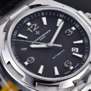 Overseas 47040 MKF 42MM Gray Textured Dial Rubber Strap 9015 - Image 7