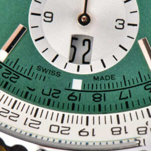 Navitimer B01 43mm BLSF Green Dial White Subdial Black Leather Strap A7750 - Image 14