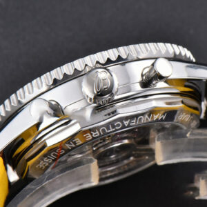 Navitimer B01 43mm BLSF White Dial Black Leather Strap A7750 - Image 8