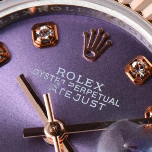 DateJust 28MM Ladies WF RG/SS Purple Dial Diamond Marker Jubilee Bracelet A2236 - Image 5