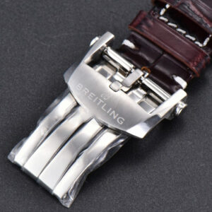 Navitimer B01 43mm BLSF White Dial Black Leather Strap A7750 - Image 10