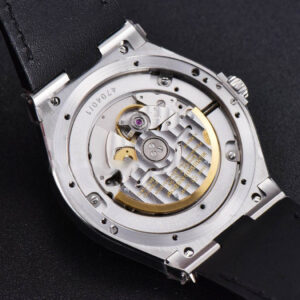 Overseas 47040 MKF 42MM Gray Dial Leather Strap 9015 - Image 5