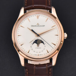 Master Ultra Thin Moonphase 1362520 ZF 39MM RG White Dial Brown Leather Strap A925 V3