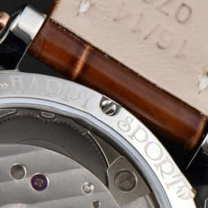 Happy Sport Automatic RG/SS 33mm HWF White Dial Brown Leather Starp A2892 - Image 27