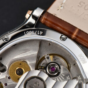 Happy Sport Automatic RG/SS 33mm HWF White Dial Brown Leather Starp A2892 - Image 28