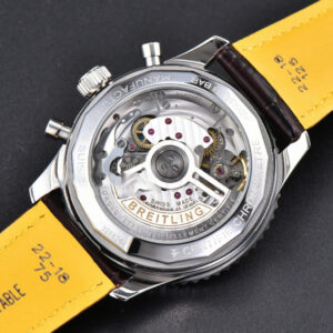 Navitimer B01 43mm BLSF White Dial Black Leather Strap A7750 - Image 16