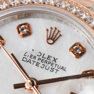 DateJust 28MM Ladies WF RG/SS Diamond MOP Dial Diamond Marker Jubilee Bracelet A2236 - Image 3