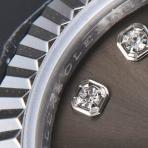 DateJust 28MM WF Gray Dial Diamond Marker Jubilee Bracelet A2671 - Image 2