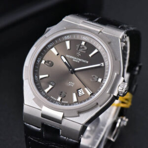 Overseas 47040 MKF 42MM Gray Dial Leather Strap 9015 - Image 6