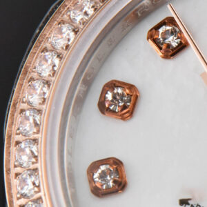 DateJust 28MM Ladies WF RG/SS Diamond MOP Dial Diamond Marker Jubilee Bracelet A2236 - Image 4