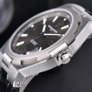 Overseas 47040 MKF 42MM Gray Dial Leather Strap 9015 - Image 12