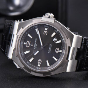 Overseas 47040 MKF 42MM Gray Dial Leather Strap 9015 - Image 15