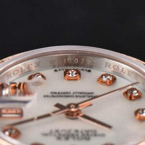 DateJust 28MM Ladies WF RG/SS Diamond MOP Dial Diamond Marker Jubilee Bracelet A2236 - Image 12