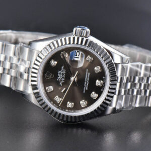 DateJust 28MM WF Gray Dial Diamond Marker Jubilee Bracelet A2671 - Image 9