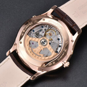 Master Ultra Thin Moonphase 136255J ZF 39MM RG Gray Dial Brown Leather Strap A925 V3 - Image 2