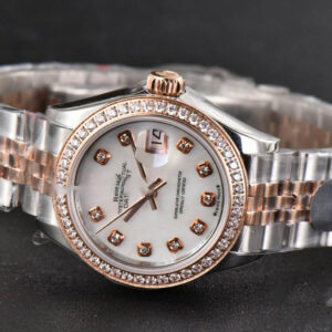 DateJust 28MM Ladies WF RG/SS Diamond MOP Dial Diamond Marker Jubilee Bracelet A2236 - Image 13