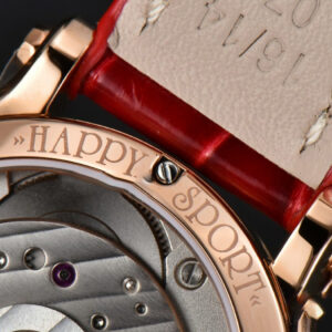 Happy Sport Automatic RG 33mm HWF White Dial Red Leather Starp A2892 - Image 27