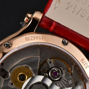Happy Sport Automatic RG 33mm HWF White Dial Red Leather Starp A2892 - Image 28