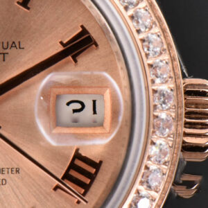 DateJust 28MM Ladies WF RG/SS Diamond RG Dial Roma Marker Jubilee Bracelet A2236 - Image 8