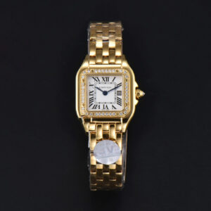 Panthère Secrete Ladies 22mm YG BVF White Dial Diamond Bezel YG Bracelet Ronda Quartz - Image 3