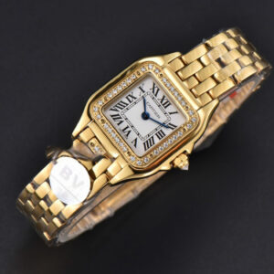 Panthère Secrete Ladies 22mm YG BVF White Dial Diamond Bezel YG Bracelet Ronda Quartz - Image 4