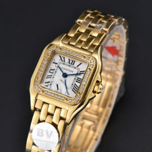 Panthère Secrete Ladies 22mm YG BVF White Dial Diamond Bezel YG Bracelet Ronda Quartz - Image 5