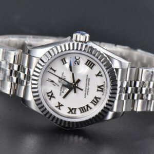 DateJust 28MM WF White Dial Lume Marker Jubilee Bracelet A2671 - Image 9