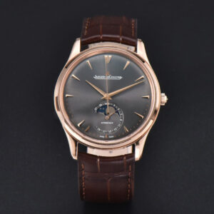 Master Ultra Thin Moonphase 136255J ZF 39MM RG Gray Dial Brown Leather Strap A925 V3