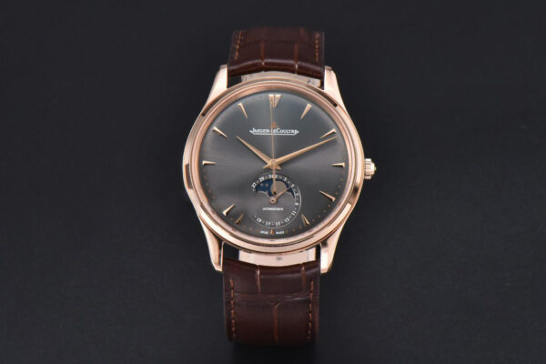 Master Ultra Thin Moonphase 136255J ZF 39MM RG Gray Dial Brown Leather Strap A925 V3
