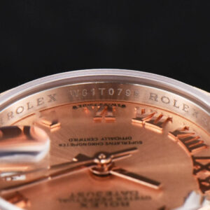 DateJust 28MM Ladies WF RG/SS Diamond RG Dial Roma Marker Jubilee Bracelet A2236 - Image 13