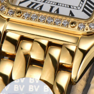 Panthère Secrete Ladies 22mm YG BVF White Dial Diamond Bezel YG Bracelet Ronda Quartz - Image 9