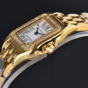 Panthère Secrete Ladies 22mm YG BVF White Dial Diamond Bezel YG Bracelet Ronda Quartz - Image 10