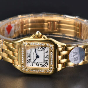 Panthère Secrete Ladies 22mm YG BVF White Dial Diamond Bezel YG Bracelet Ronda Quartz - Image 12