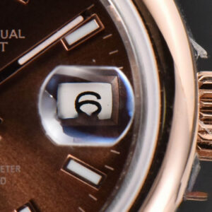 DateJust 28MM Ladies WF RG/SS Smooth Bezel Brown Dial Jubilee Bracelet A2236 - Image 7