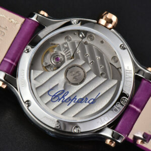 Happy Sport Automatic RG/SS 33mm HWF White Dial Grape Leather Starp A2892 - Image 26