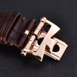 Overseas 47040 MKF 42MM RG Brown Dial Leather Strap 9015 - Image 8