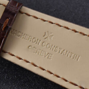 Overseas 47040 MKF 42MM RG Brown Dial Leather Strap 9015 - Image 9